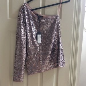 BCBG Maxazria sequin top